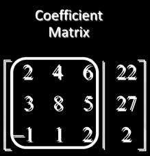 Matrices are rectangular arrays of numbers that can aid us by eliminating the need to write the variables at each step of the reduction.
