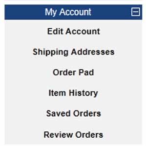 My Account The My Account page provides a quick snapshot of your account information, recent orders, default billing and default shipping addresses.