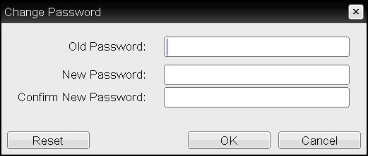 OSD Change Password Page OSD Change Password Page s Old Password New Password Confirm New Password Reset This field must match the current administrative password before you can update the password.