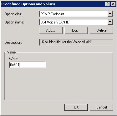 : 16-bit identifier for the Voice VLAN 10. When you are finished, click OK.