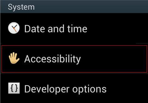 (Smart phone) Setting -- Accessibility Enter into Bluetooth notice(service),enabled this service.