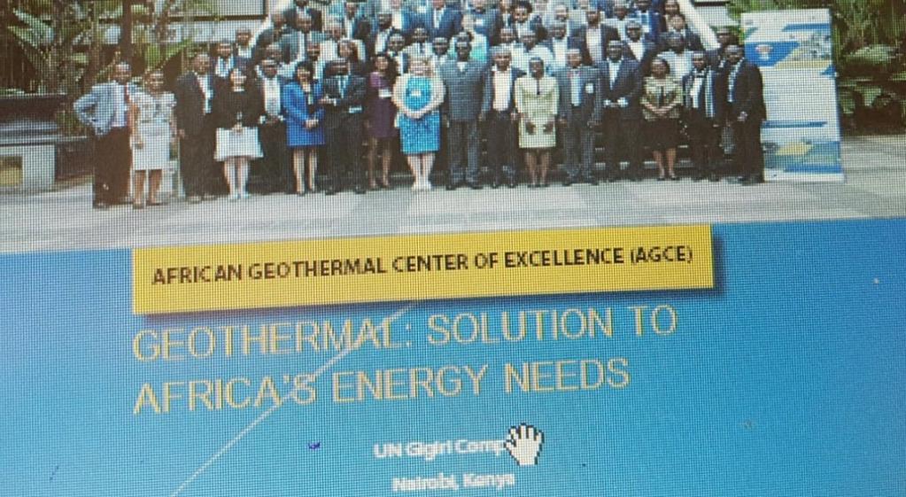that comprises: AUC (Chair), UN Environment, two representatives from countries (Djibouti, Rwanda), GDC, KENGEN, MoEP, and