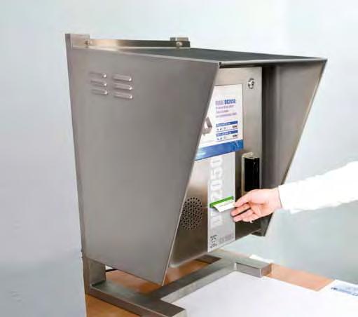 The Self Service operation makes the terminal suitable for many applications in which