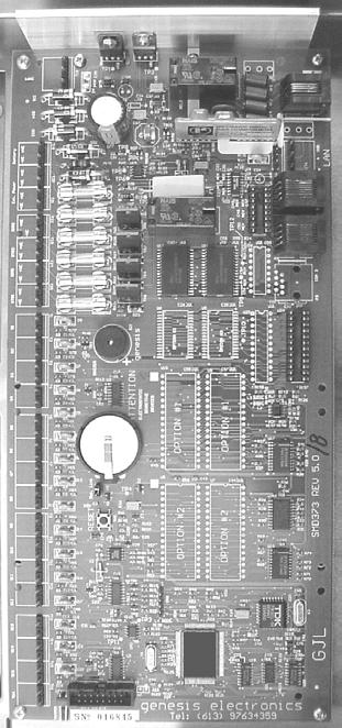 Lithium Battery Replacement Procedure: Master Unit Layout: The lithium battery located on the GEN-001, Master Unit PB board, provides back up of power to the programming data, in the event of power