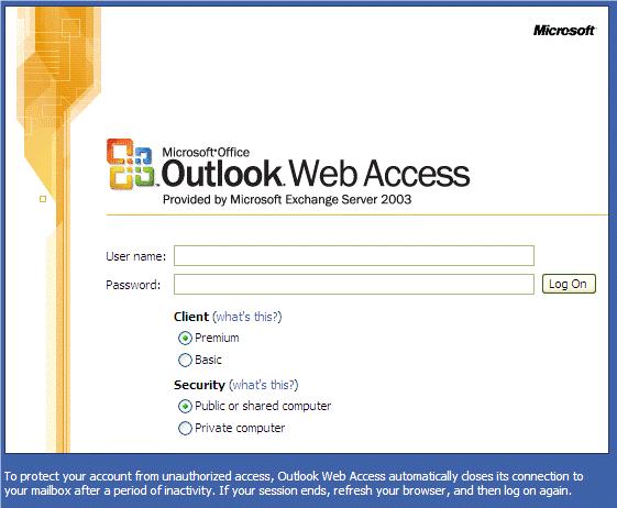 Outlook Web Access Quick Start Document Logging On 1. Open Internet Explorer. 2. Type http://webmail.min201.