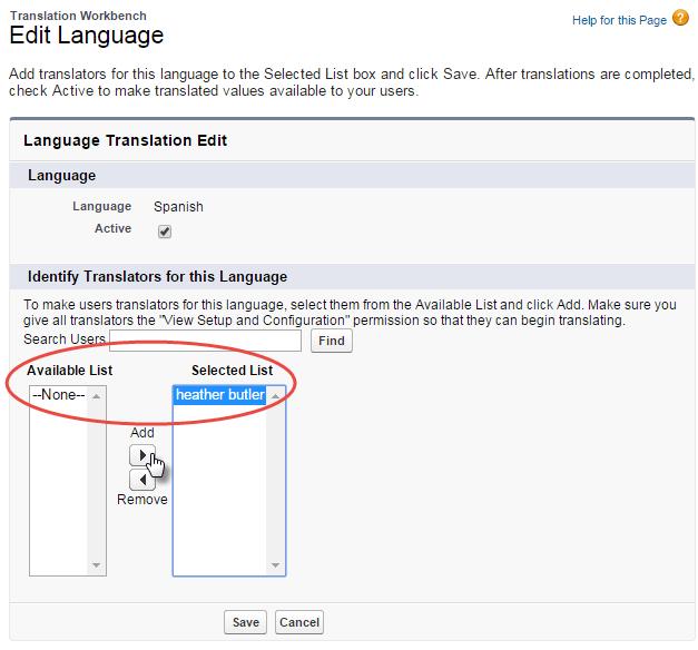 Refer to the Salesforce online document called Setting up the translation