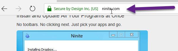 Once your browser opens navigate to the website www.ninite.com. This is a nifty little site that will allow us to download several programs at one time.