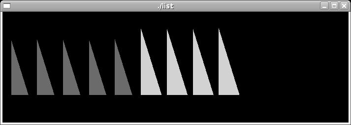 Figure 9: Output from display list example. C.
