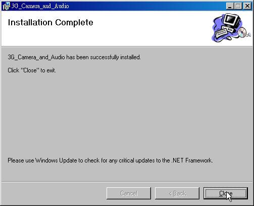 Click Close when the installation is complete. Once the installation is complete, you can start the program from your Start Menu or the shortcut on the Desktop. 3.
