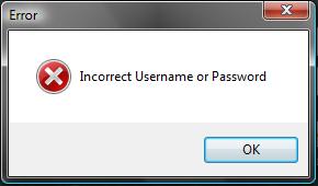 3. If user-name and password are true then user will get logged into the system, otherwise error message will be displayed as shown in below figure 4.