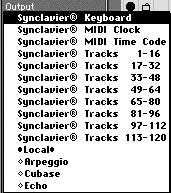 Sending MIDI Data to the Synclavier Keyboard The sound that is currently active on the Synclavier keyboard can be triggered from any OMS-aware Macintosh application by sending MIDI data to the