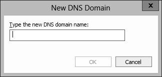 Lab 12: Deploying and Configuring the DNS Service 101 Figure 12-3 The New DNS Domain dialog box 2.