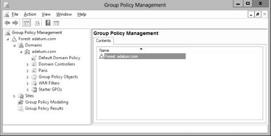 Lab 16: Creating Group Policy Objects 131 5. Click Next. The Select features page appears. 6. Scroll down and select the Group Policy Management check box. 7. Click Next. The Confirm installation selections page appears.