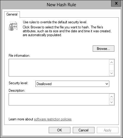 Lab 18: Configuring Application Restriction Policies 147 5. Right-click the Software Restrictions GPO and, in the context menu, click Edit. The Group Policy Management Editor console appears. 6.