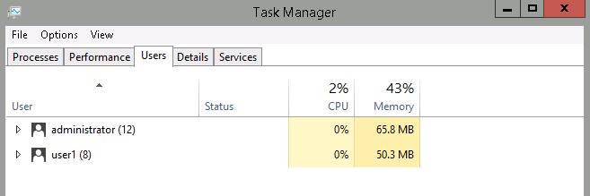 Click the Calculator application and immediately keep an eye on Task Manager on XA-01. 12.