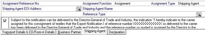 with Exporter as its identity in Company Profile and Trading Partner Profile (if initiator is Manufacturer). 4. Business Partner Name is autom atically retrieved after the EDI address is selected.