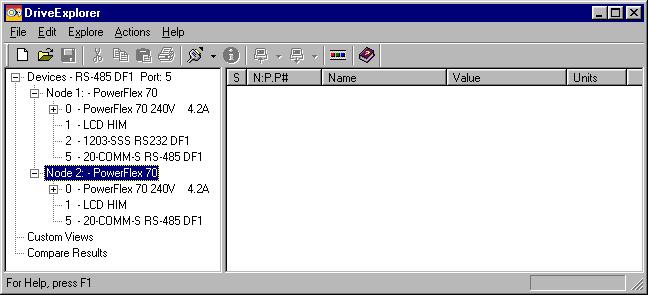 Using DriveExplorer on the RS-485 Network 4-3