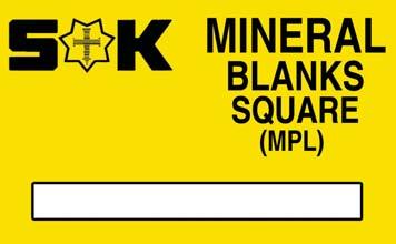 65 Price breaks available, see website Mineral Blanks - Rectangular & Radius Sternkreuz (MZG) - Gents Sternkreuz (MZL) - Ladies Radius measurement is in millimetres of what the distance would be if
