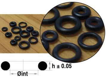 50mm (Seiko EG006BAA1) D Ring, Ø1.75 x 0.55 x 0.75mm (Seiko DB0055B01) D Ring, Ø1.95 x 1.15 x 0.50mm (Seiko DH0115B01) D Ring, Ø2.05 x 0.60 x 0.80mm (Seiko DJ0060B01) E Ring, Ø2.30 x 1.10 x 0.