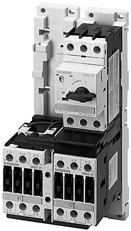 Auxiliary switches 2) ) on the circuit-breaker and the contactor can be easily fitted due to the modular system Complete unit always with electrical and mechanical locking 3RA1210 Size 3RA1220