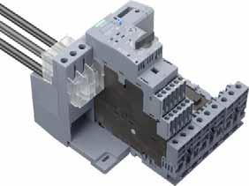 SIRIUS 3RA6 Compact Starters Infeed systems for 3RA6 $ Infeed The 3-phase infeed is available with screw connection (25/35 mm 2 up to 63 A or 50/70 mm 2 up to 100 A) and spring-type connection (25/35