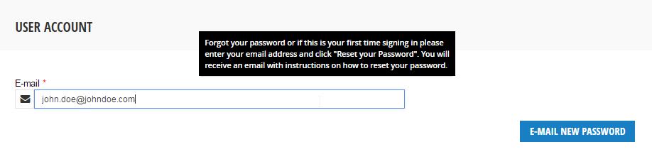 Open your inbox, find the reset password email.