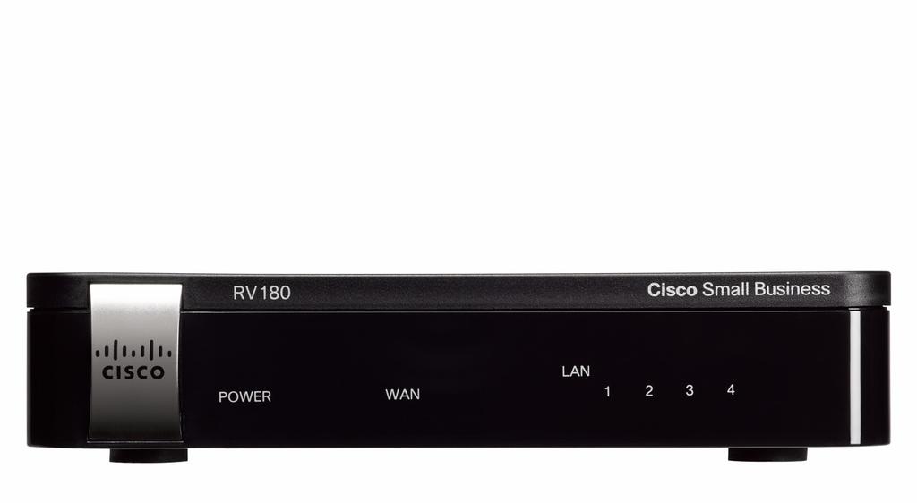 Introduction Getting to Know the Cisco RV180 1 Getting to Know the Cisco RV180 Front Panel POWER The Power LED lights up green to indicate the device is powered on.