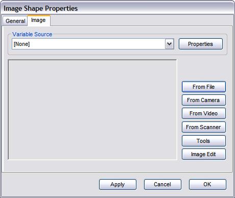 2.4.8 Adding an Image Click the Image tool on the shape toolbar; the pointer changes from a pointer to a cross.