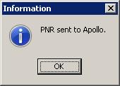 When you select a Passenger, additional Fields associated specifically to that client will be displayed. Once you have made your selections click Send to PNR.