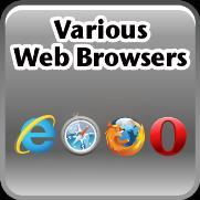 Real-time Remote Monitoring 2/3 Various Web Browsers Support IE,