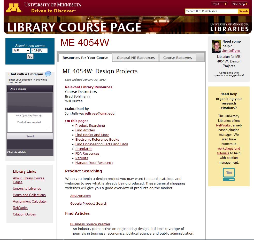 Notes Jon Jeffryes at the Walter Library has created a web page with many resources that can help