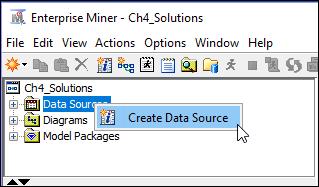 Right-click on Data Sources and click on Create Data Source