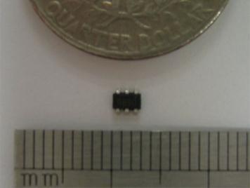 Example Worlds smallest commercial 8 bit computer Size is 3mm x 2mm x 0.