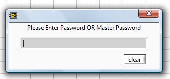 (please ask technical support if required). The passwords are case insensitive.