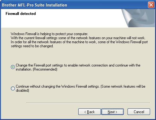 If you are not using the Windows Firewall, see the User s Guide for your software for information on how to add the following network ports.