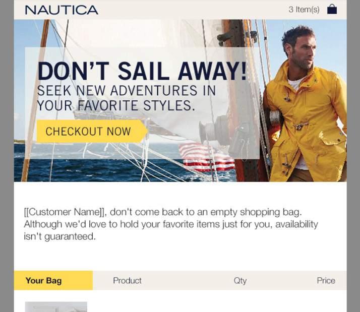 With a combination of effective email send times and strategically placed email capture throughout their site, Nautica s campaign has been remarkably