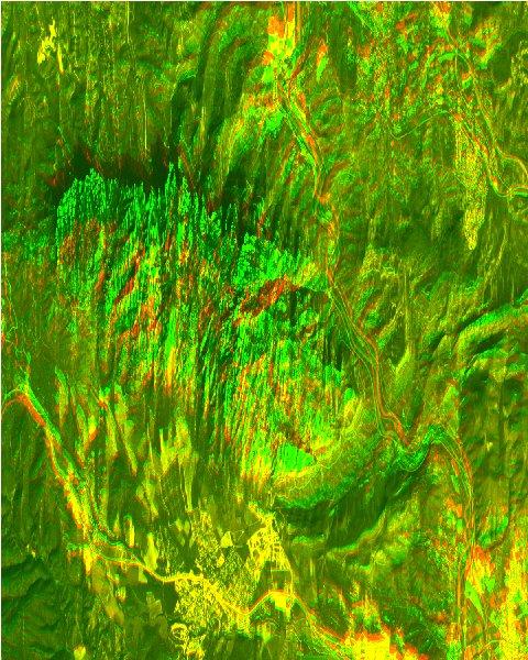 This is due to the large parallaxes (dissimilarities) between the 2 stereo images, as they are present in case of mountainous terrain and large base-toheight ratio of the data.