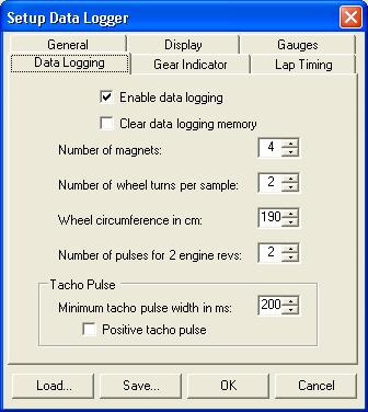 12.1.6 Data Logging Click the Data Logging tab to display the Data Logging page ( Figure 36) of the Setup Data Logger Dialog.