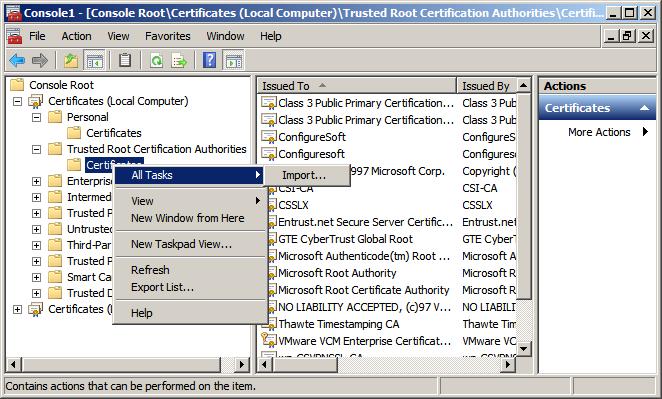 Recovering Your Report Server and Importing Certificates 9.