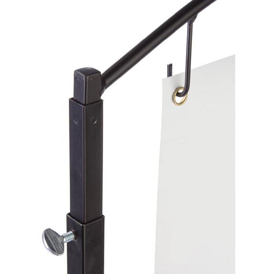Features one top cross-bar to hold the banner securely and a telescoping steel pole so customers can adjust the stand to accommodate different flag heights.