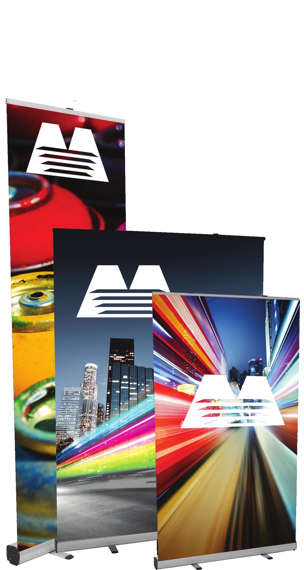 Retractable Banners and Pop Ups Retractable banner stands offer lightweight flexibility, functionality and durability for presentations, demonstrations, tradeshows