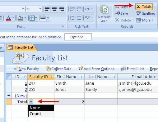 Sort Records You can sort records in a datasheet by a single column or by two adjacent columns.