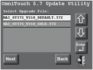 UPDATING THE TOUCHSCREEN The USB Update Port on the OmniTouch 5.7 allows you to update the touchscreen with the latest firmware and screens.