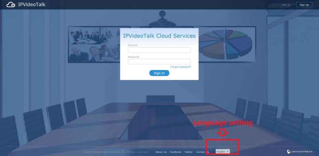 4. Click in activation Email to set up login account and password. 5. The users can now successfully access IPVideoTalk Portal. SIGN IN 1. Go to IPVideoTalk official website http://www.ipvideotalk.