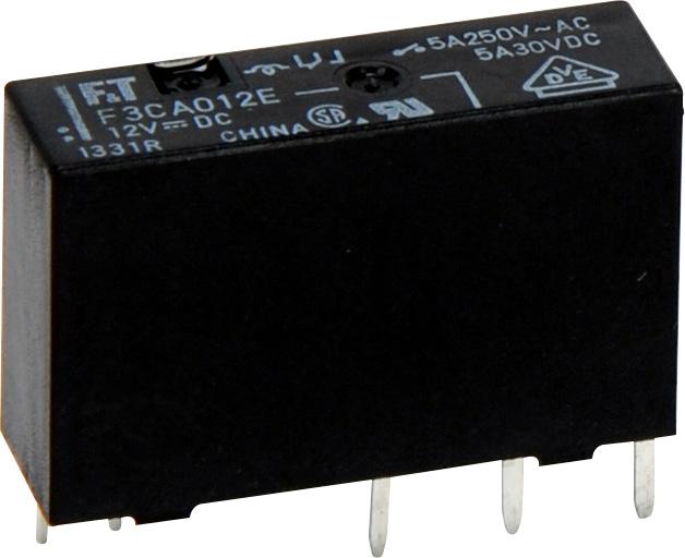 POWER RELAY 1 POLE - 5A Change Over Relay FTR-F3 Series FEATURES High density mounting Height: 15mm Mounting space: 164mm 2 High insulation Insulation distance: 7mm between coil and contacts