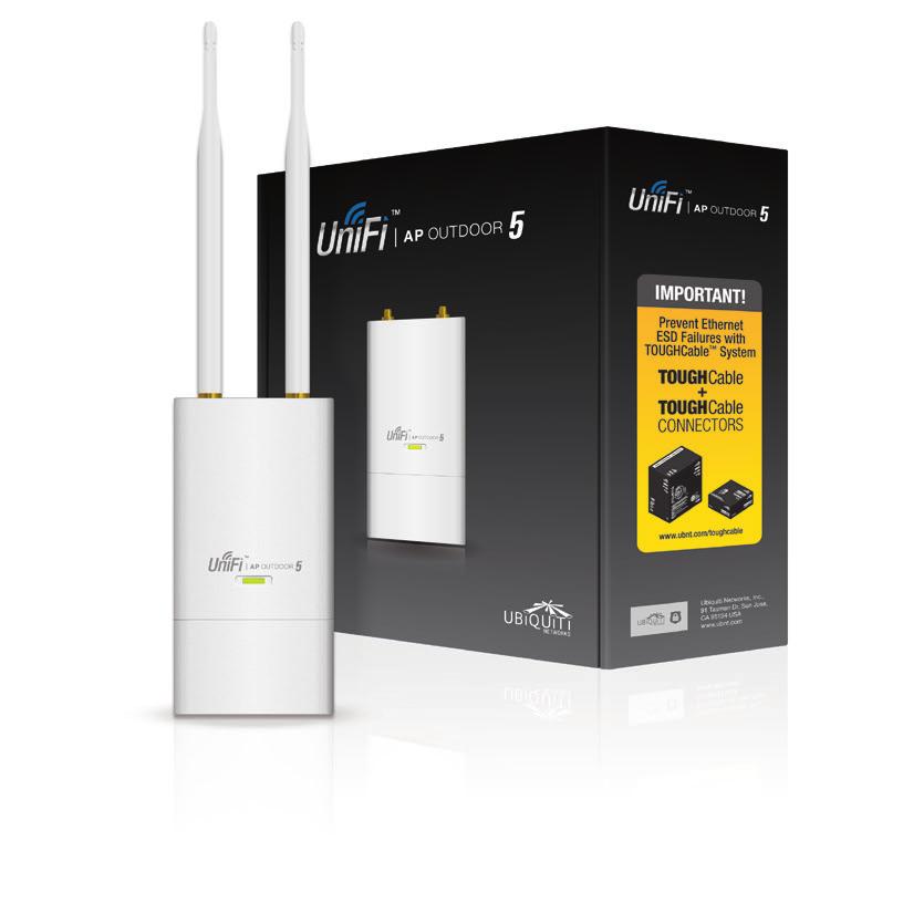 Adapter UniFi AP AC Outdoor (UAP-AC Outdoor) The fastest outdoor model supports 802.11ac and speeds of up to 1300 Mbps in the 5 GHz radio band and up to 450 Mbps in the 2.4 GHz radio band.