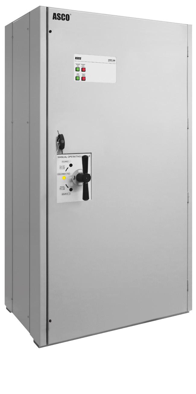 ASCO SERIES 300 Manual Transfer Switch Solutions When power fails, businesses suffer. For some organizations, a permanent generator is too costly.