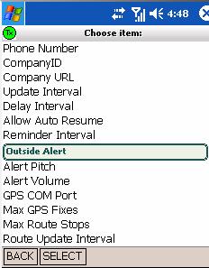 viii) Outside Alert This allows the user to toggle whether or not they would like to be alerted of new orders outside of the application.