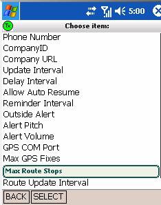 xiii) Max Route Stops This allows you to adjust what the max number of route stops that can be assigned at any one time.