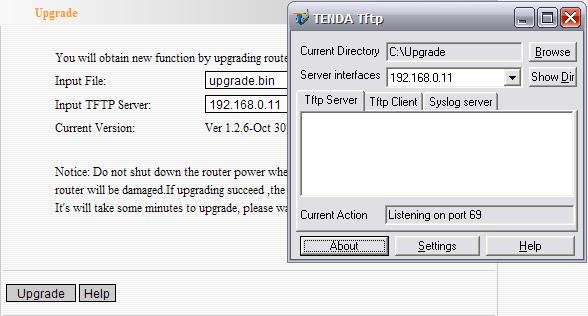 3. Fill in Input File, please fill in the name of the file which you unpacked, for example upgrade.
